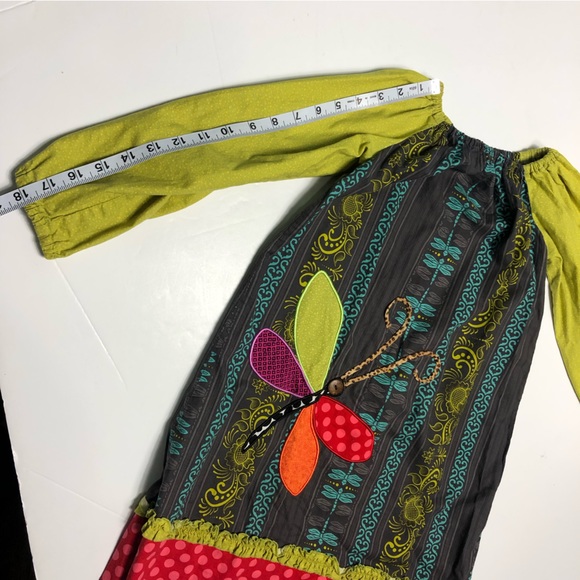 La Jenns Dragon fly dress girl’s size 7 - Picture 8 of 11